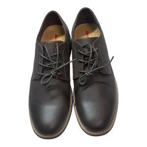 Boxer Men’s Plain Oxford Dress Brown Shoes Size 11.5 Lace Up New